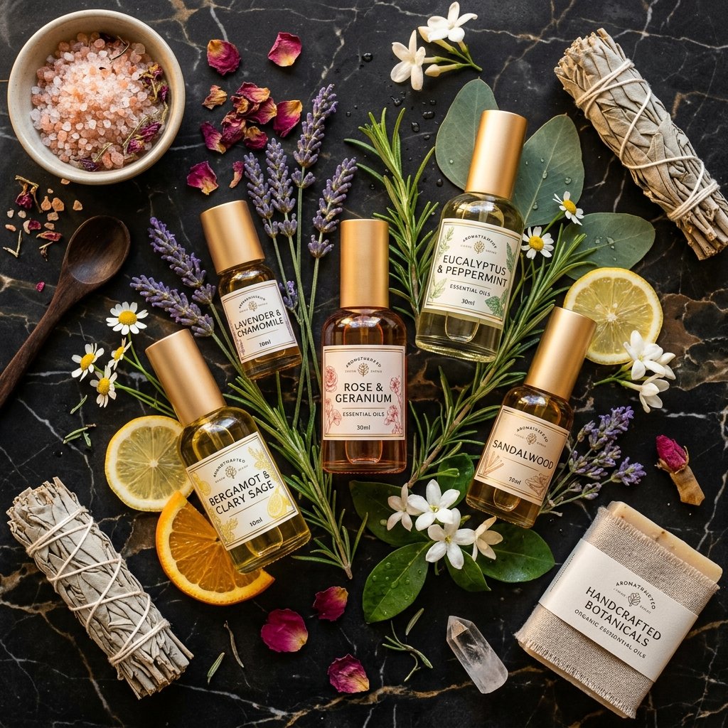 Aroma oils used for massage therapy